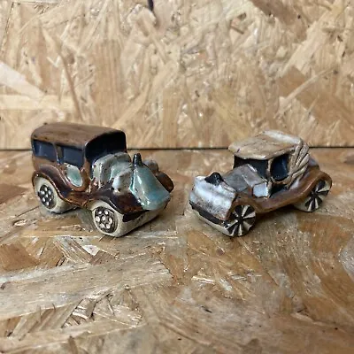 Buy 2 X Vintage Tremar Studio Pottery, Cornwall Vintage Motor Car - Handmade • 9.99£
