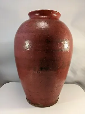 Buy Vintage Japanese Mashiko Studio Pottery Red Glazed Vase Ceramic Japan 9.75  • 237.08£