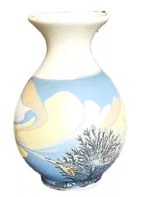 Buy Boscastle Pottery Vase Roger Irving Trees Blue Landscape Studio Art Pottery • 0.99£