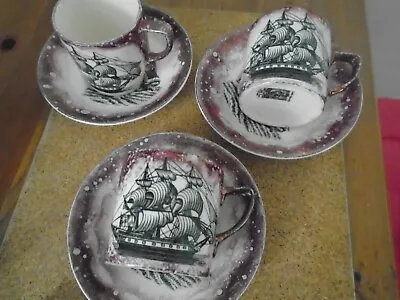 Buy Grays Pottery Lustre Coffee Cups X 3 • 28£