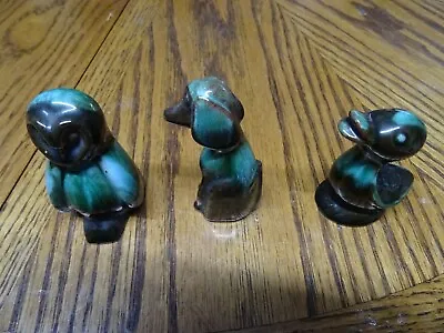 Buy Blue Mountain Pottery Ceramic 3 Small Figurines- Owl, Dog & Duck • 12£