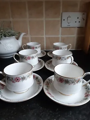 Buy Paragon Belinda Tea Cups & Saucers Vintage China Set Of 6 Porcelain Floral • 20£