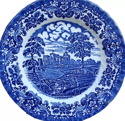 Buy British Anchor  Olde Country Castles , Blue, Bread / Side Plate (7 7/8 ) • 3£