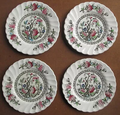 Buy 4 X Hand Painted Myott Fine Staffordshire Ware Indian Tree 6¼  Side Plates • 12.50£