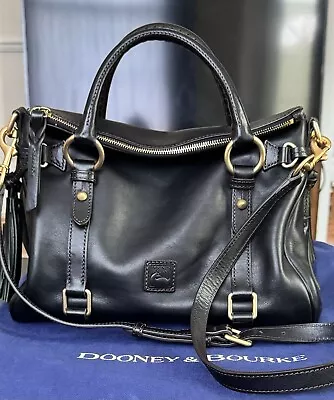Buy Dooney And Bourke Black Leather Florentine Satchel Bag NWOT • 280£
