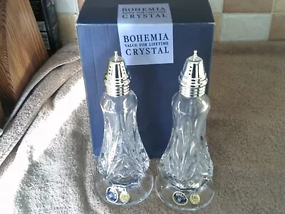 Buy Bohemian Crystal Glass Salt And Pepper Pots • 12.50£