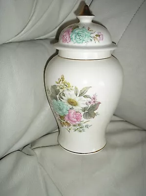 Buy Collectable Large Ginger Jar With Lid In Floral Pattern From Sadler • 5.99£