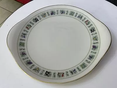Buy Vintage Royal Doulton Tapestry Cake Two Handle Bread Butter Plate Dinnerware • 12£