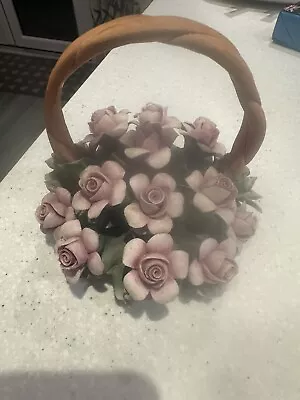 Buy Capodimonte Flower Basket - Italy Porcelain.  Rare Piece • 400£