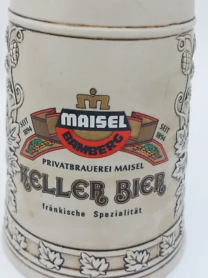 Buy Maisel Bamberg Brewery Stein Keller Bier Bavaria Germany Vintage. German. • 59.95£