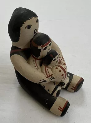 Buy Acoma Pueblo Pottery Signed Jemez Storyteller W 2 Children Native American Art • 113.85£