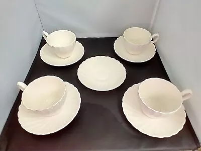 Buy Vintage Myott Staffordshire Olde Chelsea Swirled White (4) Cups/saucers/1 Saucer • 19.20£
