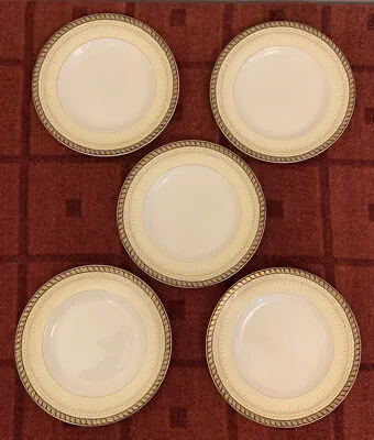 Buy 5 Woods Ivory Ware Tea / Side Plates, Gold Leaves, 8” (Lot 2) • 5£