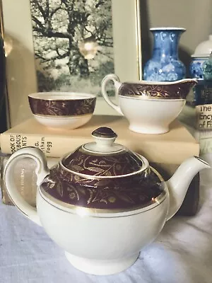 Buy Alfred Meakin Teapot Milk Jug Sugar Bowl Set Vintage Porcelain  • 13.75£