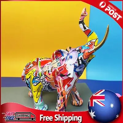 Buy Resin Animal Statue Art Desktop Ornaments Colorful Handicrafts For Living Room • 20.79£