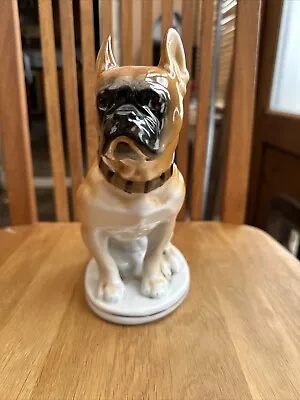 Buy Vintage Ussr French Bulldog Pottery Figure • 5.50£