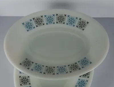 Buy Vintage JAJ Pyrex Chelsea Pattern Gravy Boat And Saucer Very Good Condition • 4.50£
