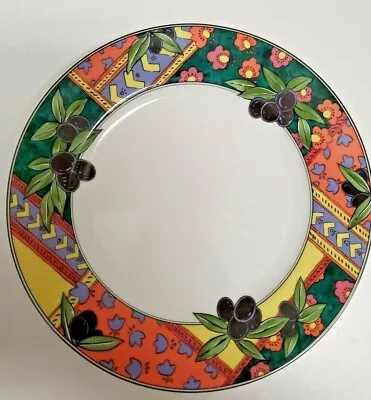 Buy  Mikasa Country Medley Salad Plate W/Olives & Flowers Porcelain Dinnerware  • 8.15£
