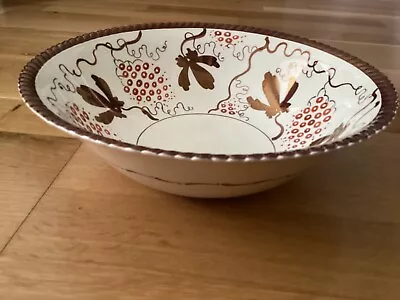 Buy Grays Pottery Bowl, Vintage Copper Lustre Ware • 15£