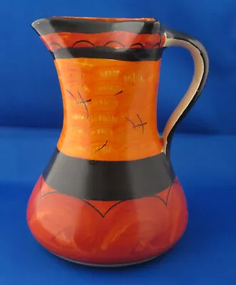 Buy Vintage MYOTT Art Deco Small Pinch Top Neck Jug Vase Rarer 8390 Colourway • 34.99£
