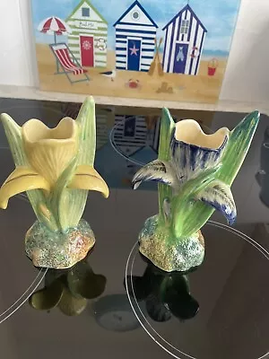 Buy Shorter And Sons Pottery Iris Vases • 32£
