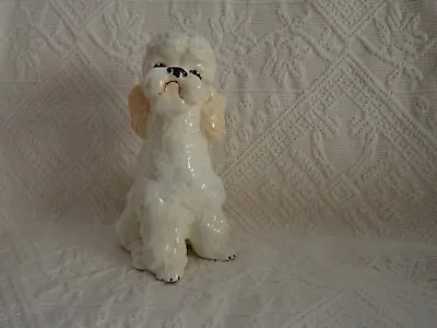 Buy Vintage Sylvac Cream Sitting French Poodle Dog - Pottery - No Chips Or Cracks • 19£
