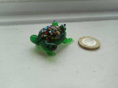 Buy Frog - Beautiful, Coloured Glass - Green & Multi Colours -miniature Frog • 4.80£