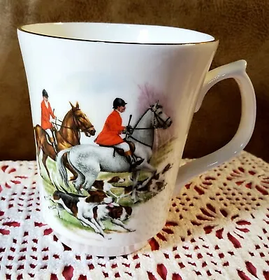 Buy Vintage Jason Works Nanrich Pottery Coffee Tea Mug Fox Hunt Horses Hunter Hounds • 14.41£