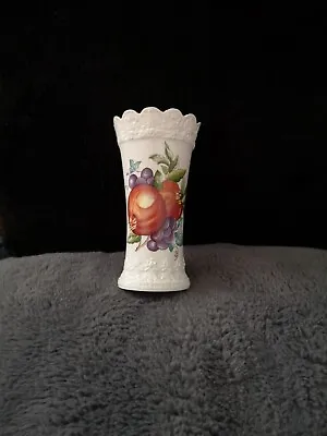 Buy Lovely Aynsley Fine Bone China Vase In Georgian Fruit Pattern • 10£