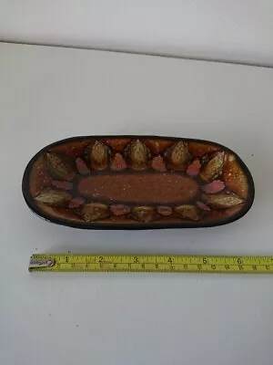 Buy Guernsey Pottery Fish Dish Brown Handpainted Small Plate Vintage Retro  • 5£