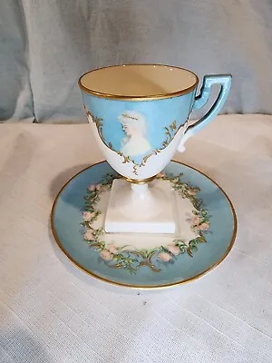 Buy CAC/BELLEEK Antique Footed Cup & Saucer 1889- 1906, VERY NICE! • 80.73£