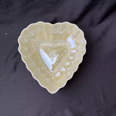 Buy Irish Belleek Porcelain Heart • 9.59£