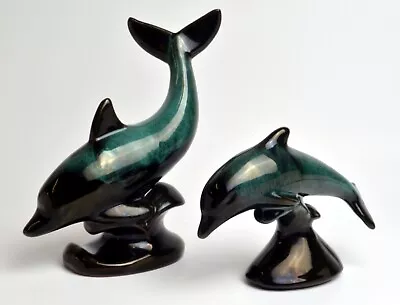 Buy Blue Mountain  Art Pottery - Dolphin Figurines X 2 • 30£
