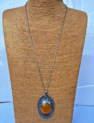 Buy Vintage Ruskin Pewter Pendant+Chain-Arts&crafts/ Millbank 50s Revival,perfect • 44£