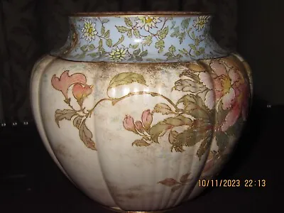 Buy Antique Royal Doulton-burslem,england  Floral Pottery Biscuit Barrel • 50£