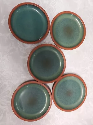 Buy Rare Henry Watson Pottery Suffolk Tableware Small Side Plates / Snack Plates X 5 • 15£
