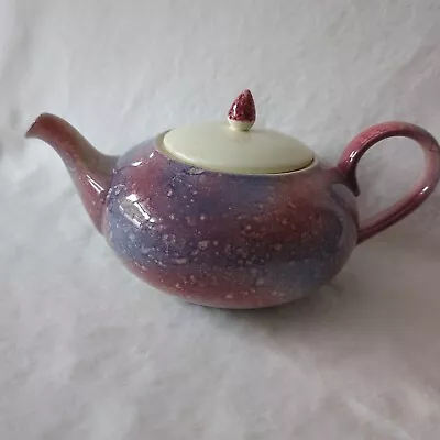 Buy Poole Pottery Studio Design Purple Mottled Ceramic Teapot • 12.99£