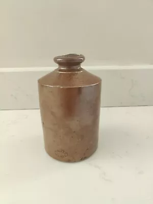 Buy Vintage BOURNE DENBY STONEWARE INK BOTTLE With POURING LIP In Glazed Brown • 10£