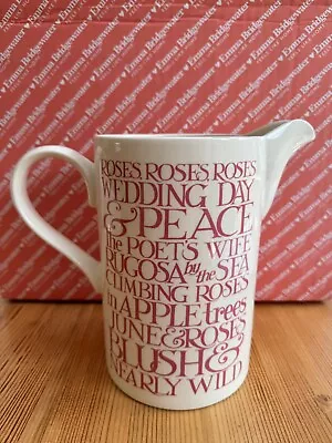 Buy Emma Bridgewater Roses All My Life Pink Toast Tall Straight Jug - First Quality • 49.99£