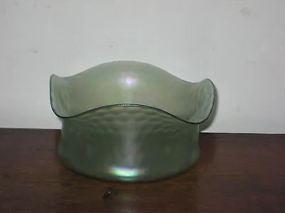 Buy Austrian Bohemian Iridescent Light Green Bowl Art Nouveau • 100£