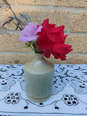 Buy Vintage Posy Vase Origin Studios Pottery Stoneware Small Beige Made In England • 13.99£