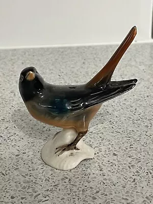 Buy Goebel Redstart Glazed Bird Figurine Cv31 • 12.99£
