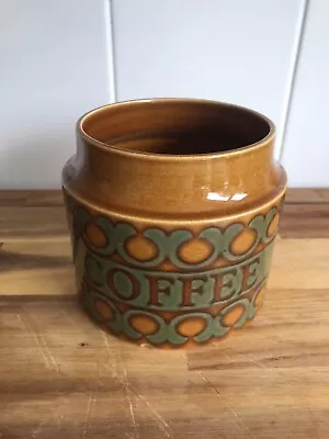 Buy Vintage Hornsea Bronte Coffee Jar No Lid 1970s • 0.99£