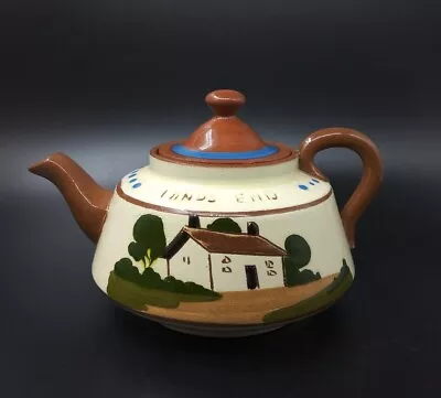 Buy Vintage Watcombe Torquay Motto Ware Teapot Lands End 'Auld Lang Syne' • 13.45£