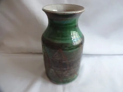 Buy Vinta Handthrown Studio Pottery Glaze Vase 17 Cm Tall DANIOW CUDD BANGOR WALES • 18£
