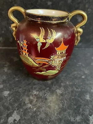 Buy Carlton Ware Rouge Royal Double Handled Vase • 9.99£