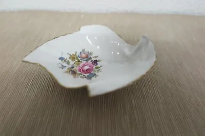 Buy Royal Worcester - Fine Bone China Scollop Edge Leaf Dish With Curved Handle • 2.99£