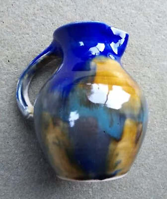 Buy South Lissens Pottery Blue Yellow Jug, Height: 17cm • 6.99£