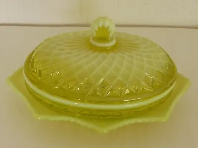 Buy Lovely Rare Antique Davidson Primrose Pearline Butter Dish QUILTED PILLOW SHAM • 95£