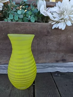 Buy Vintage Signed Kosta Boda Neon Swirl Art Glass Vase • 82.94£